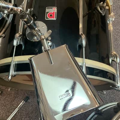 Premier 202 4 Piece Drumset 1960 - Piano Black - Mint! image 2