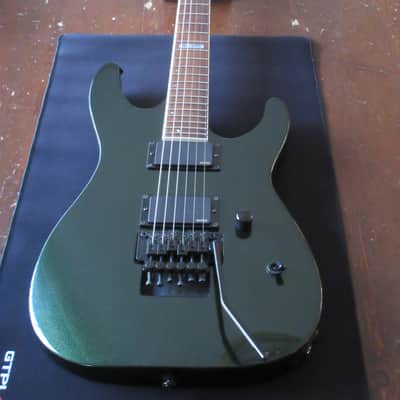 ESP LTD M-400 with EMG Pickups, Rosewood Fretboard 2016 - Dark Green Metallic image 1