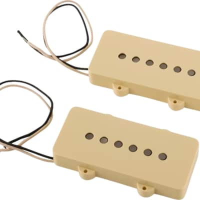 Fender J Mascis Signature Jazzmaster Single Coil Pickup Set, Aged White image 1