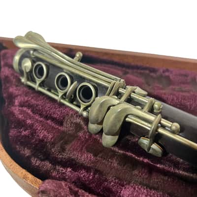 Aguste Crampon Bb Antique 1900-1925 Model Silver Plated Keys with 2 Barrels image 7