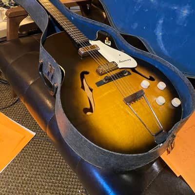 Vintage Harmony Rocket H54 Hollow Body Guitar Tobacco Sunburst image 8