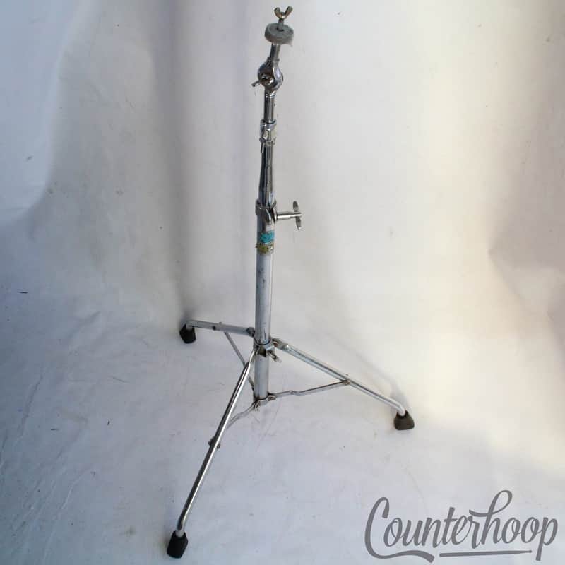 Ludwig Hercules Straight Crash/Ride Cymbal Stand Vintage 70s Tube-Leg Tripod USA image 1