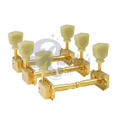 HOSCO 20322GS-VTR "Vintage Tone Revival" Tuners by Gotoh® w/ Keystone Buttons (Tall Posts) - Fits Gibson®-Gold image 1