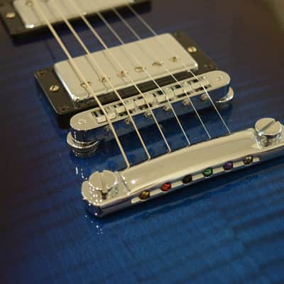 Gibson SG Supreme 2001 - Midnight Blue Burst Split Diamond Logos and Inlays Ebony Fretboard image 10
