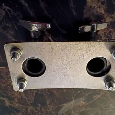 Vintage Remo Quadra Bass Drum Parts mount spurs 80s image 10