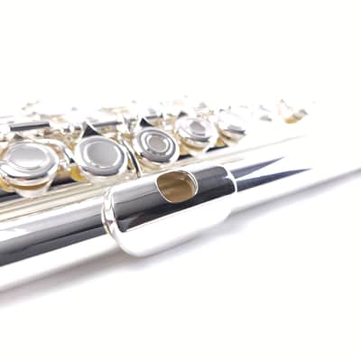 Refurbished++ Di Zhao 701 E Silver Pre-Pro Step Up Flute B Foot Open Hole image 3