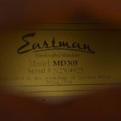 Eastman MD305 A-Style F-Hole Mandolin Classic Satin Finish image 10