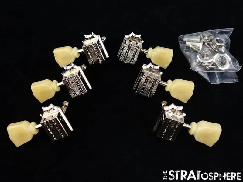 USED Gibson USA Les Paul Studio Model TUNERS Tuning Pegs Chrome 3x3! image 1