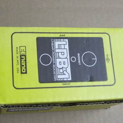lightly handled Electro-Harmonix EMPTY CARDBOARD BOX & orig Owner's Manual & Warranty / Registration paperwork ONLY for Nano LPB-1 Linear Power Booster (NO pedal) from 2010s, specifically 2015 image 4