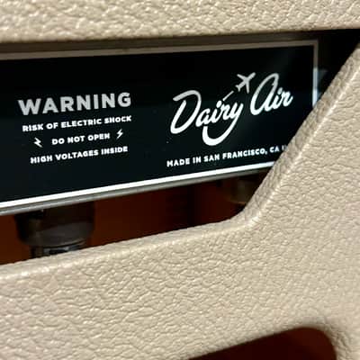 Milkman Dairy Air 30-Watt Guitar Amp Head, 6L6 Tubes, Vanilla With Matching Milk Man 2X12 Cabinet, Amazing Piggy Back Set ! image 10