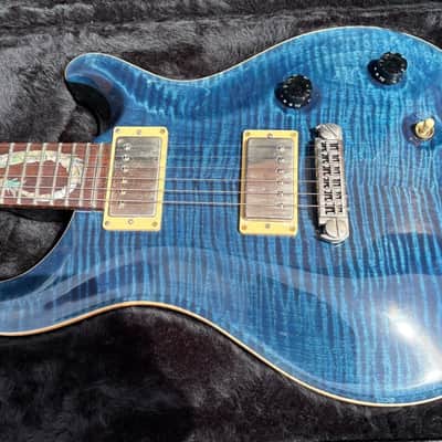 05' PRS McCarty blue flame maple top guitar (USA), dragon inlay, immaculate condition, for sale image 2