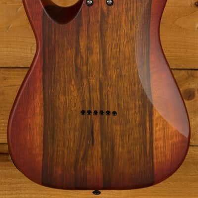 Schecter Sun Valley Super Shredder Exotic HT Ziricote - Ebony - Faded Vintage Sunburst Satin image 4