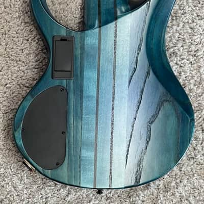 Mint Ibanez BTB945 COL 5-String Electric Bass Guitar, Cosmic Blue Low Gloss FInish image 4