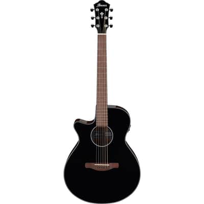 Ibanez AEG50L Left-Handed Acoustic Electric Guitar, Walnut Fretboard, Black High Gloss image 3