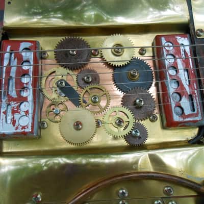 Steampunk Les Paul Style Custom Relic Unique 1970s image 9