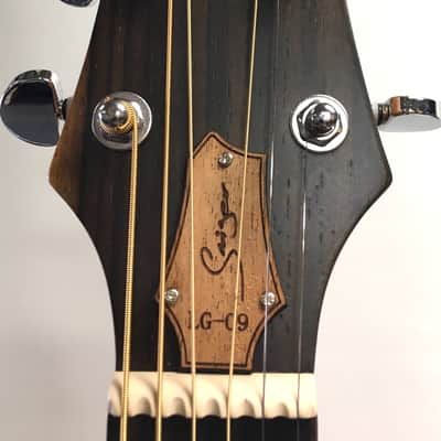 Smiger LG-09 Engraved Sound Hole 40" Acoustic/Electric Guitar with built-in pickup image 4