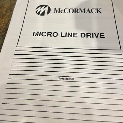 McKORMACK Preamplifier Micro Line Drive 1990s - Metal image 7