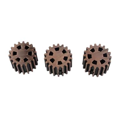 3pcs Bronze Knurled Guitar and Bass Control Knobs Set image 2