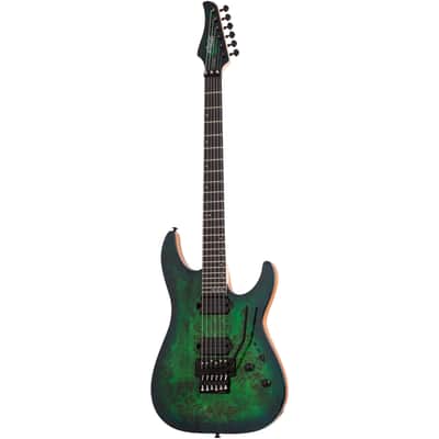 Schecter C-6 Pro FR Aqua Burst - Electric Guitar image 1