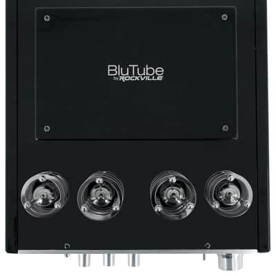 Rockville BluTube Tube Amplifier+(2) 5.25" White Bookshelf Speakers + 8" Stands + Rockville BLUE 14G50 OFC 14 Gauge 50 Foot 100% Copper Speaker Wire image 9