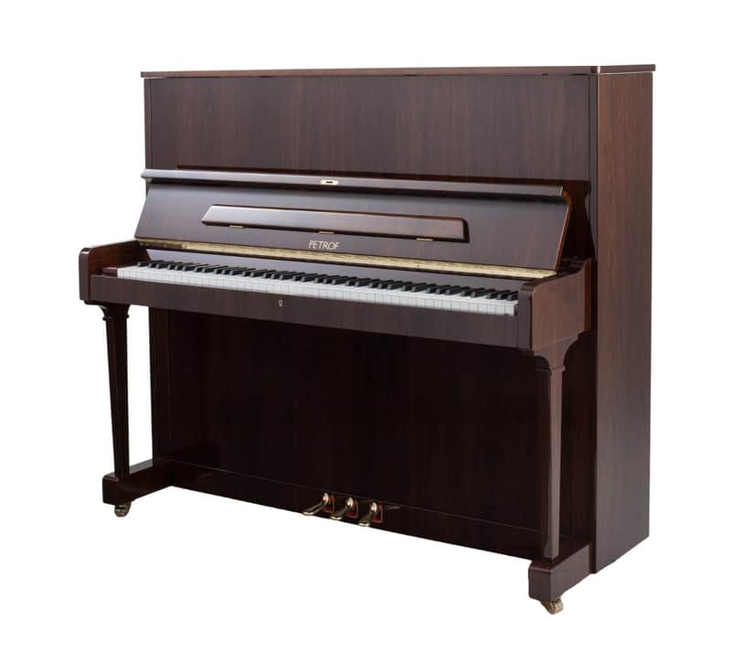 Petrof P 125 F1 Walnut High Polish Upright Pianos image 1