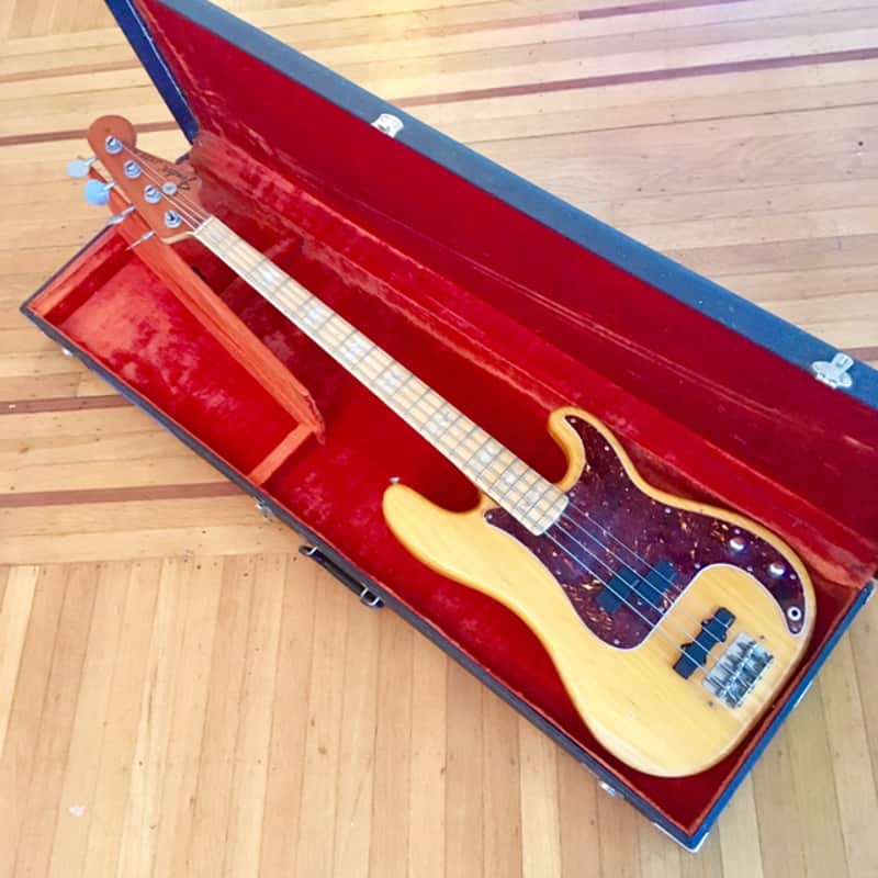 Fender Jazz/ precision bass 1971 Maple natural original vintage usa p/j emg image 1