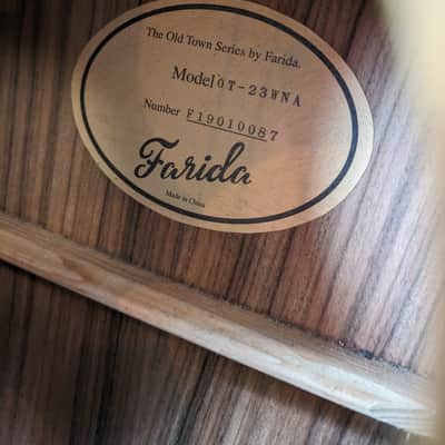 Farida Old Town Series OT-23W Wide 2019 Natural Acoustic #F19010087 image 2