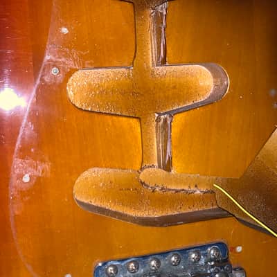 2002 Fender Stratocaster Electric guitar Made in the usa tweed Hardshell case image 21
