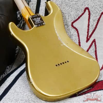 Fender Custom Shop Limited Edition 70th Anniversary 1954 Hardtail Stratocaster Relic Aztec Gold 7.30 LBS image 11