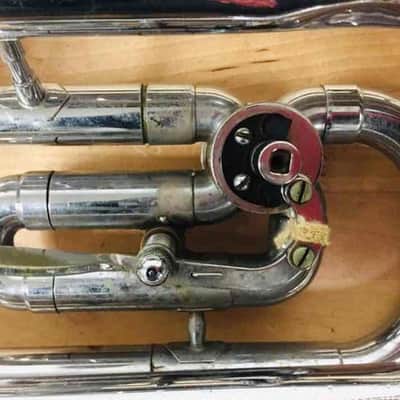 Olds Ultratone Baritone Bugle Nickel Plated image 5