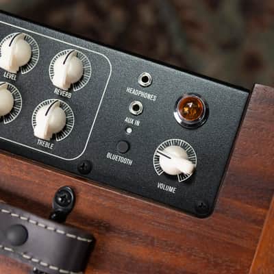 Taylor Circa 74, 2-Channel Acoustic/Vocal Amplifier with Mahogany Amp Stand - Factory Used image 2