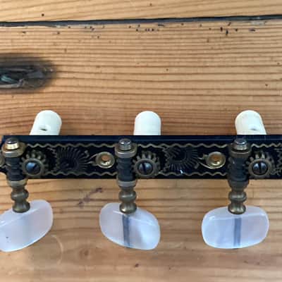 Vintage Engraved Fustero Classical Spanish Guitar Tuning Heads Tuners Circa 1970 image 9