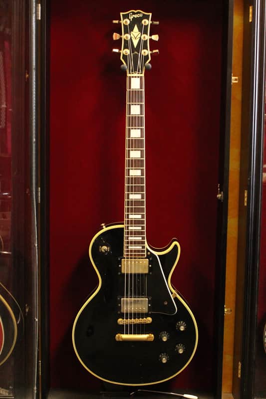 Vintage 1987 Greco Japan MIJ Les Paul Custom Black Electric Guitar