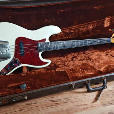 1966 Fender Jazz Bass - Olympic White image 19