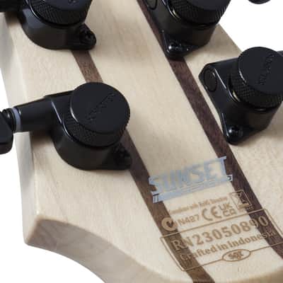 Schecter Sunset-7 Triad - Gloss Black (2575) image 12