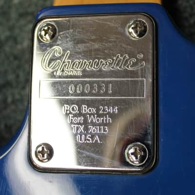 1989 Charvel Charvette Model 200/250 HSS Blue Electric Guitar image 5