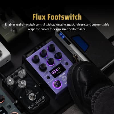HOTONE Professional Triple Polyphonic Pitch Shifter & Intelligent Harmonizer Pedal, 32-bit High-Fidelity DSP, Stereo I/O, MIDI/EXP Control, Flux Glide Technology 300 Presets,NP-200 image 2