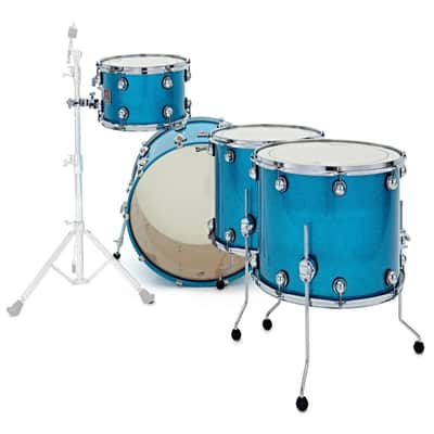 Premier PGH24-4SPAQX Genista Heritage 4 pc 24" Shell Pack Aqua Sparkle Birch image 2