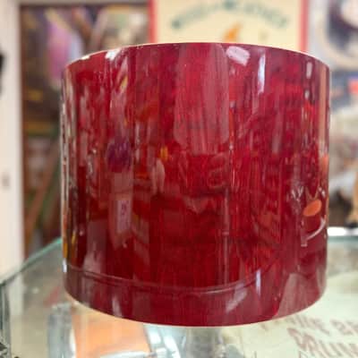 Andante Snare Drum Shell - Red Stain 10x14 image 4