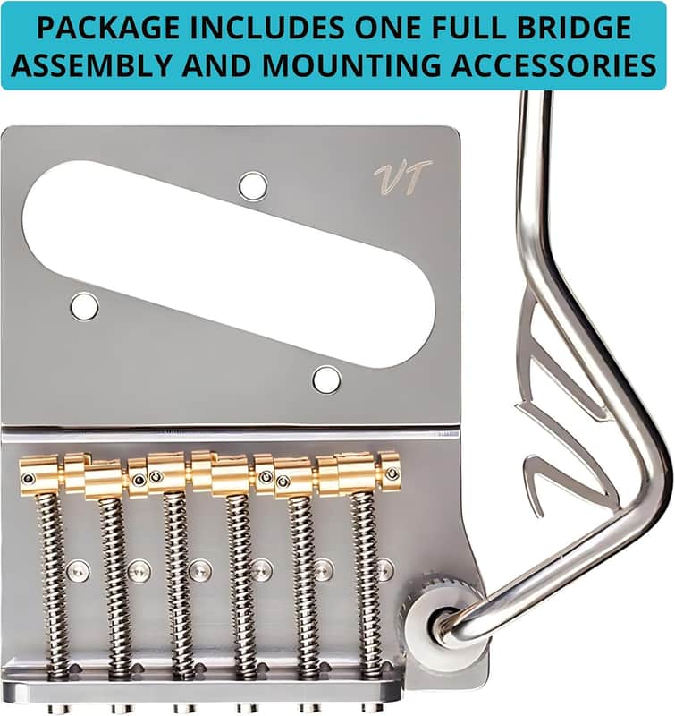 Vega-Trem VT2ND Teletrem Tremolo Bridge for Telecaster Guitar No Mods Easy Installation image 1