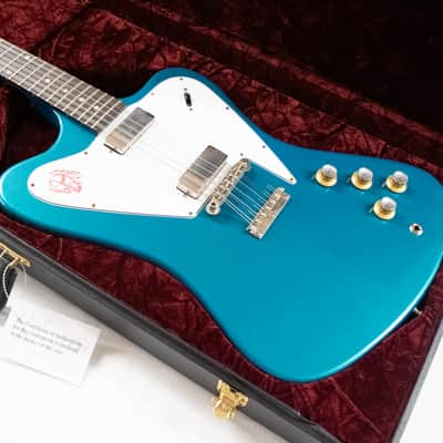 Gibson Custom 1965 Non-reverse Firebird V 12-string Electric Guitar - Aqua Mist image 13