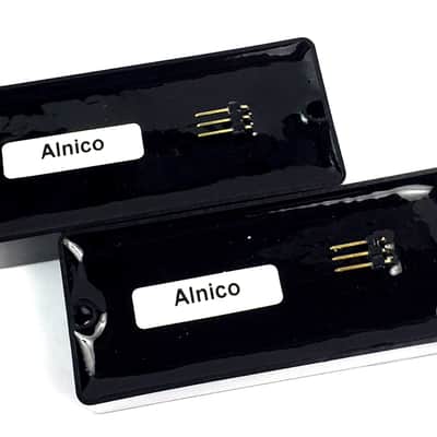 7 String Active Humbucker Pickup Set, Seven String AlNiCo Noiseless Bridge +Neck, Black image 5