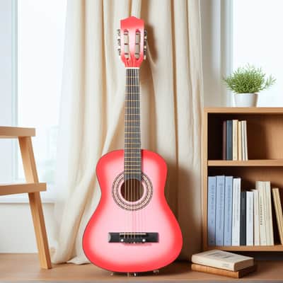 JJ Heart Acoustic Guitar JJC-HRTKIT/PPK Pink Heart Shape. | Reverb