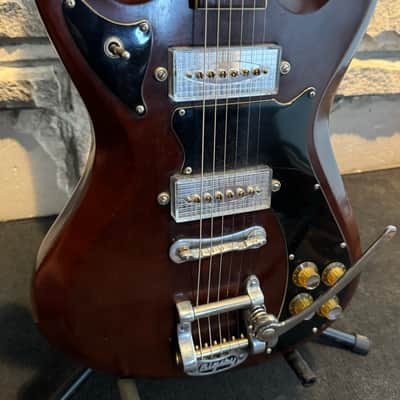 Kay Montclair Apollo 1960's Mahogany Vintage Electric Guitar Bigsby image 6
