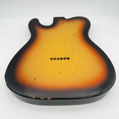 MJT Telecaster Body Alder Relic Nitro 3-Tone Light mjt6594 image 7