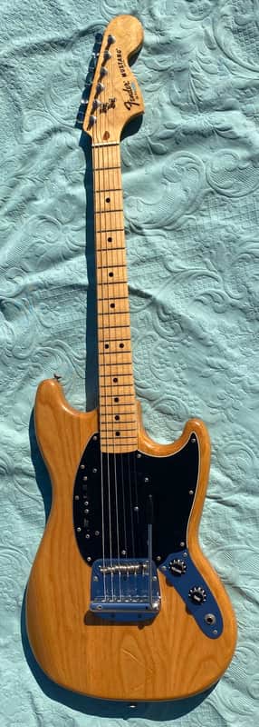 Fender Mustang 1978 - Natural - Near Mint - Maple Fingerboard image 1