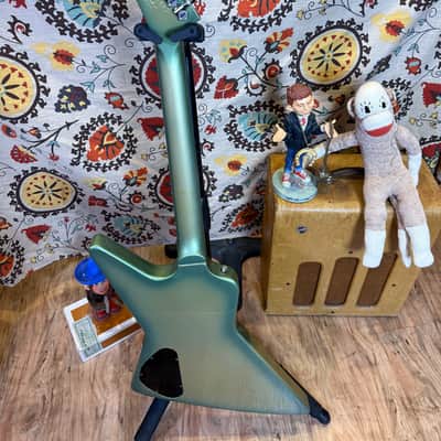 Vintage 1984 Gibson Explorer Green Burst metallic greenburst image 18