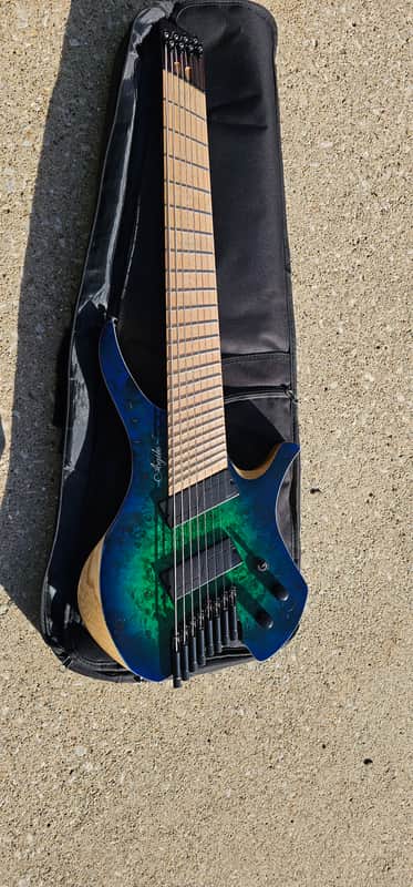 Agile 8 String Multi-Scale Fan Fret Stainless Fret Fishman Fluence image 1