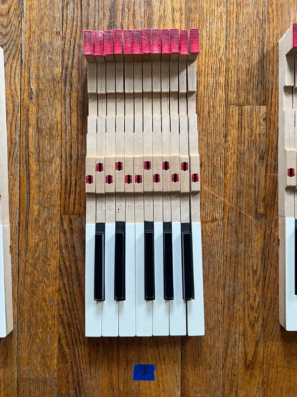 Fender Rhodes REPLACEMENT KEYS, 1 octave (1974) (listing 3 of 7) image 1
