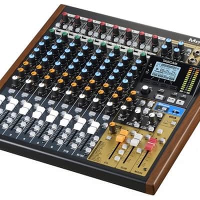 TASCAM Model 12 Multitrack Recorder / Mixer / USB Interface 2020 - Present - Black with Wood Cheeks image 2